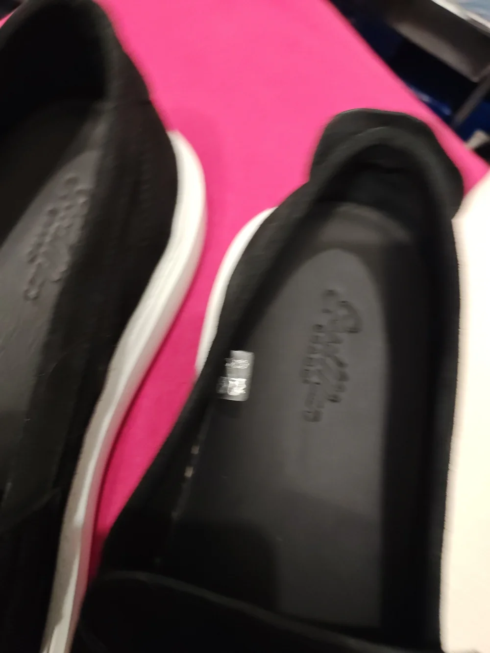Good Man Brand Black Slip-On Loafers with White Sole Size 11